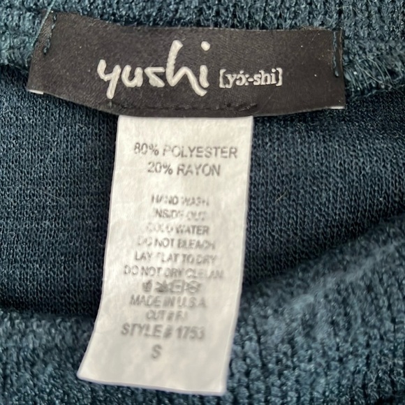 YUSHI Top Asymmetric Tunic Art to Wear Lagenlook Size S - Picture 3 of 7